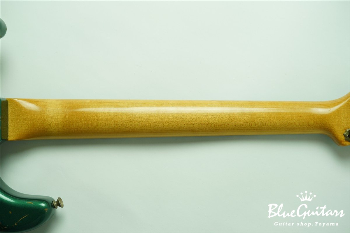 MBS 1960 Stratocaster Relic by Paul Waller - Sherwood Green Metallic / Matching Head