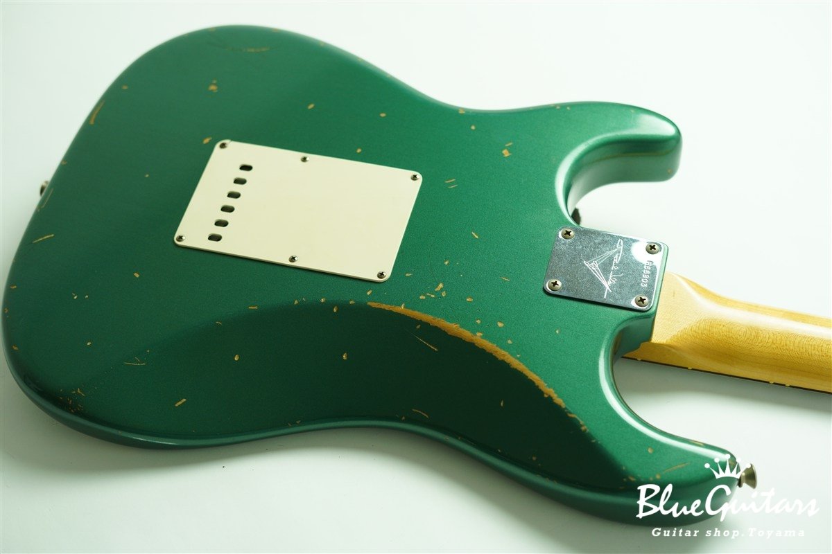 MBS 1960 Stratocaster Relic by Paul Waller - Sherwood Green Metallic / Matching Head