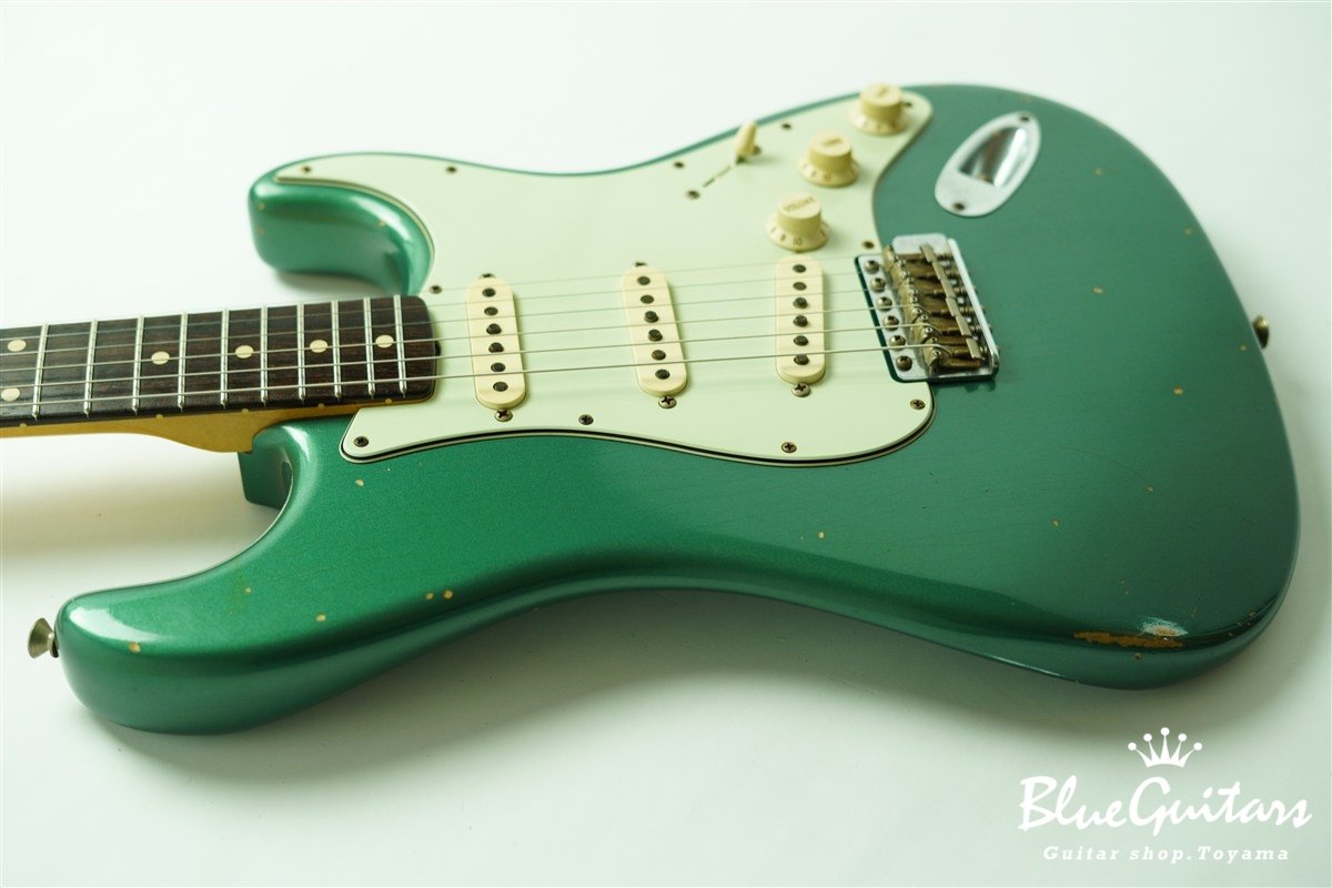 MBS 1960 Stratocaster Relic by Paul Waller - Sherwood Green Metallic / Matching Head