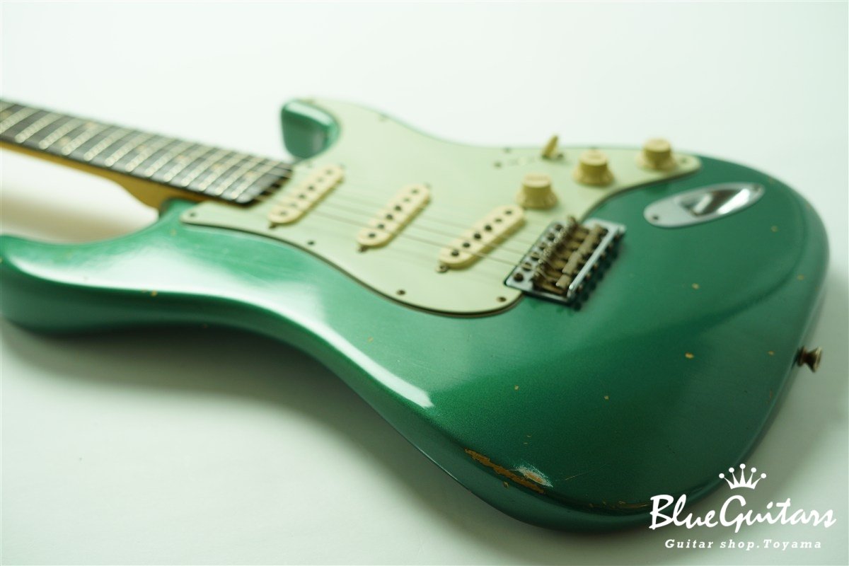 MBS 1960 Stratocaster Relic by Paul Waller - Sherwood Green Metallic / Matching Head
