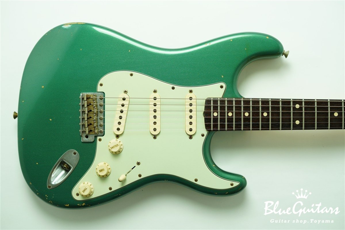 MBS 1960 Stratocaster Relic by Paul Waller - Sherwood Green Metallic / Matching Head