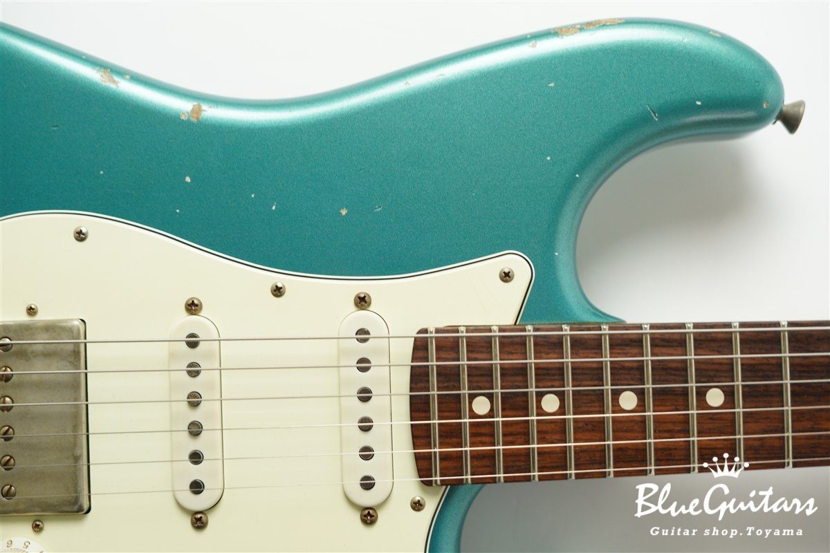 XSC-2 Pelham Blue Medium Aged / Alder / Roasted Flame Maple Reverse Head #3907