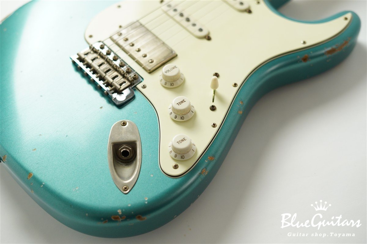 XSC-2 Pelham Blue Medium Aged / Alder / Roasted Flame Maple Reverse Head #3907