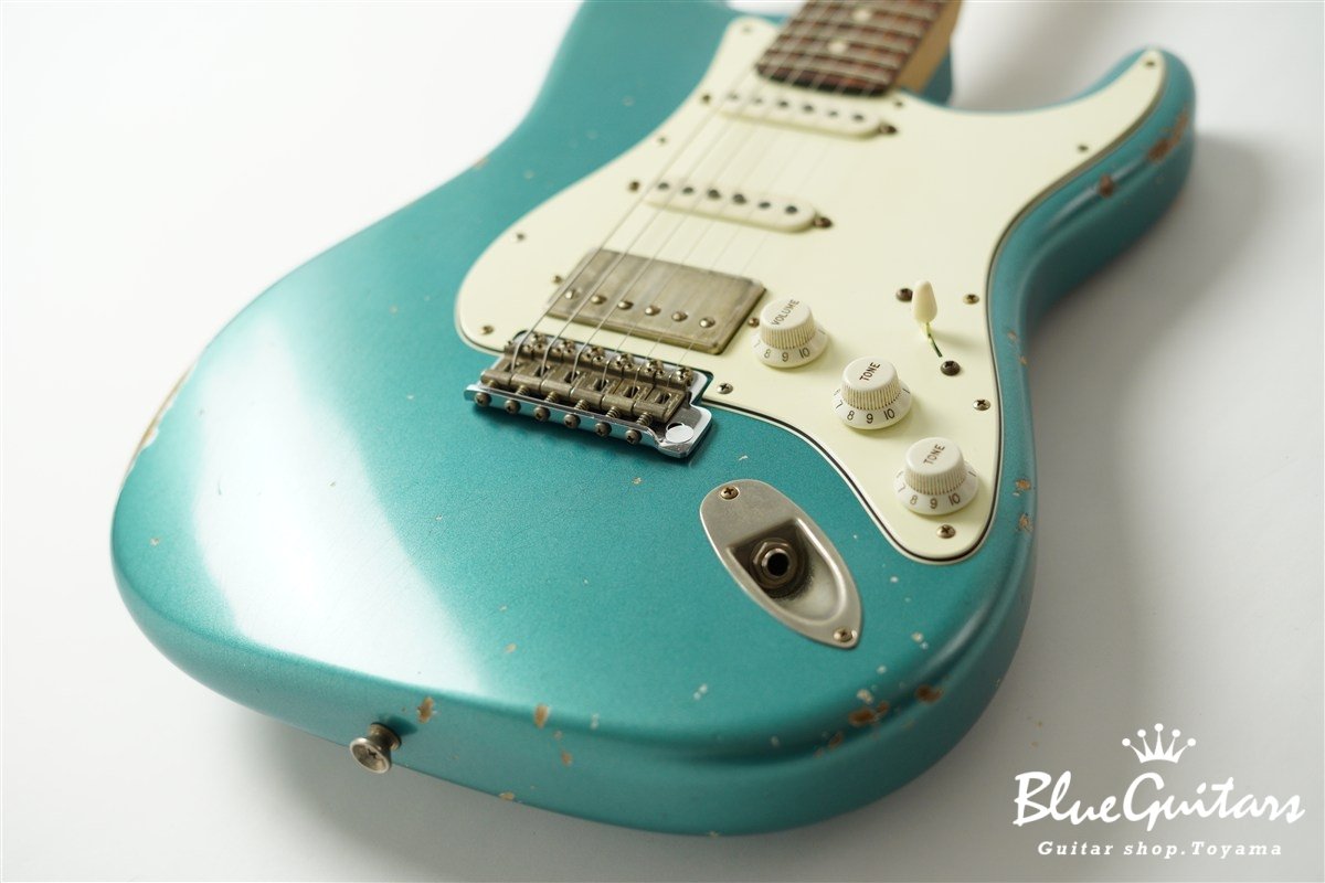 XSC-2 Pelham Blue Medium Aged / Alder / Roasted Flame Maple Reverse Head #3907