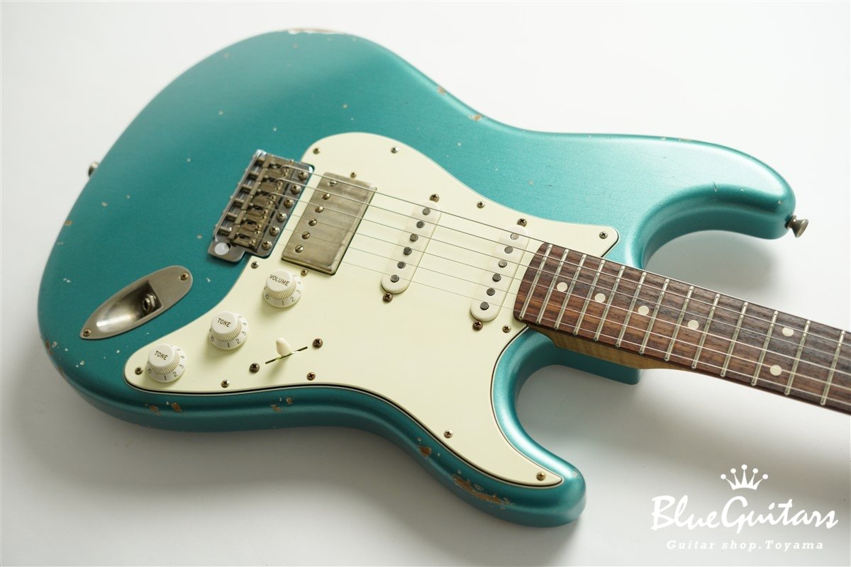 XSC-2 Pelham Blue Medium Aged / Alder / Roasted Flame Maple Reverse Head #3907