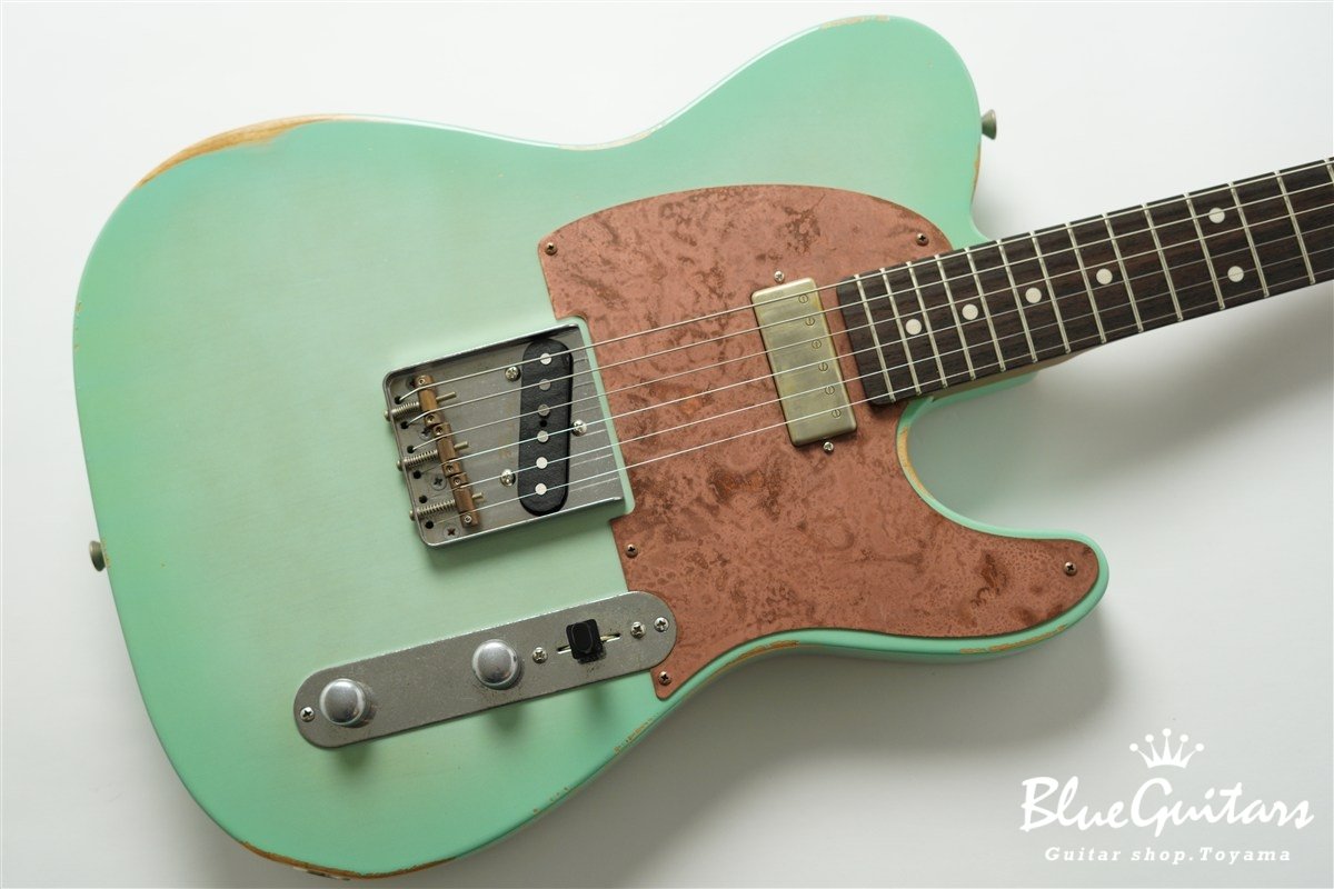 Model T. Patina #280 Medium Aged - Seafoam Green Burst with Copper Pink