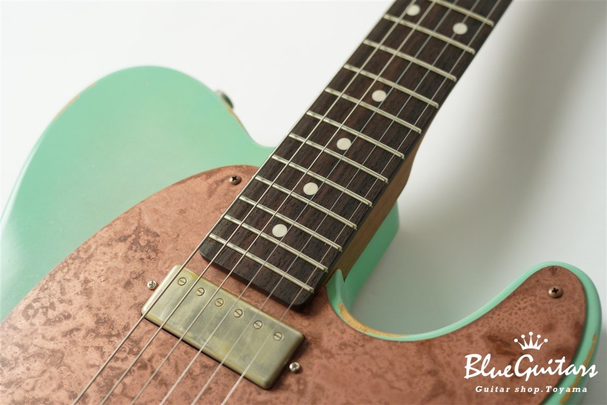 Model T. Patina #280 Medium Aged - Seafoam Green Burst with Copper Pink