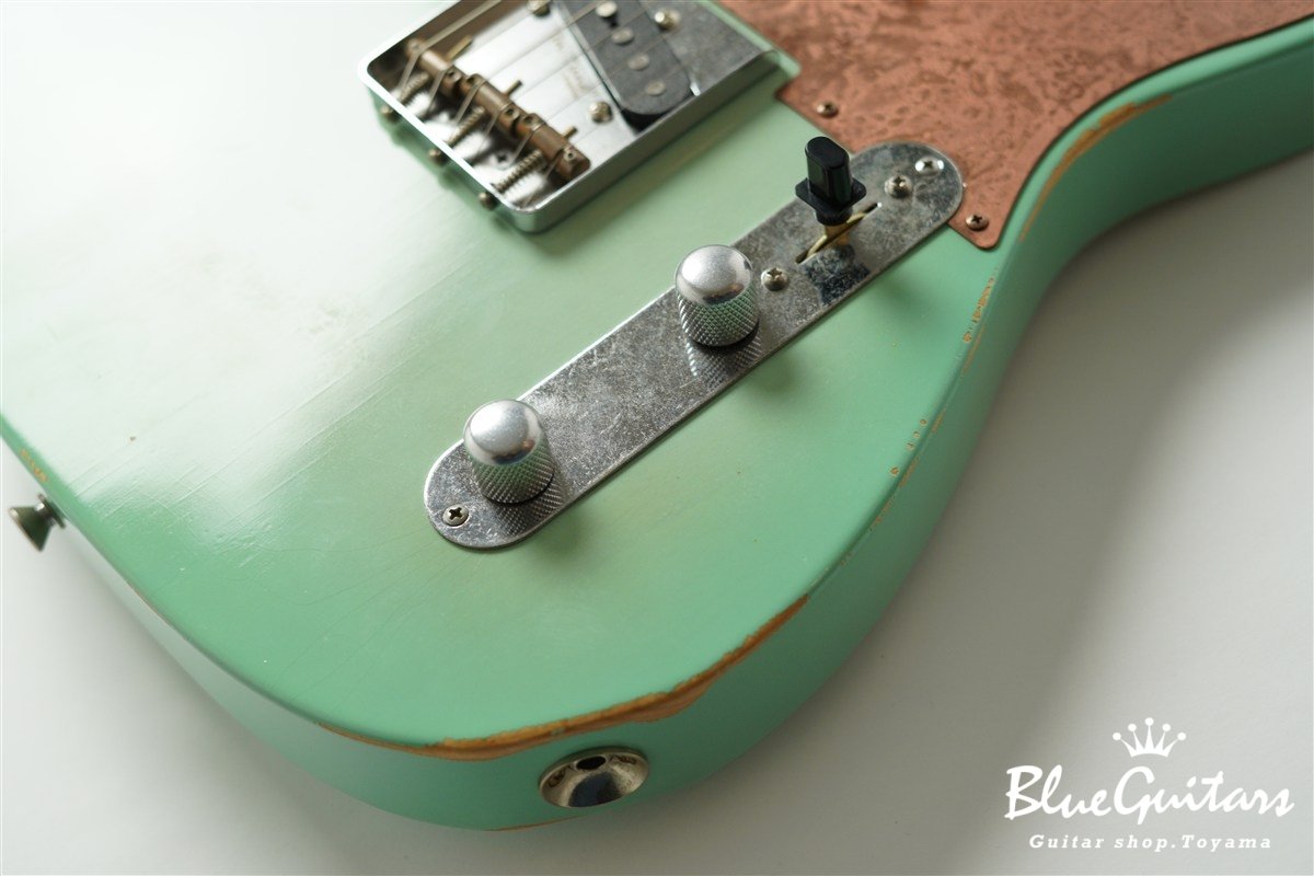 Model T. Patina #280 Medium Aged - Seafoam Green Burst with Copper Pink