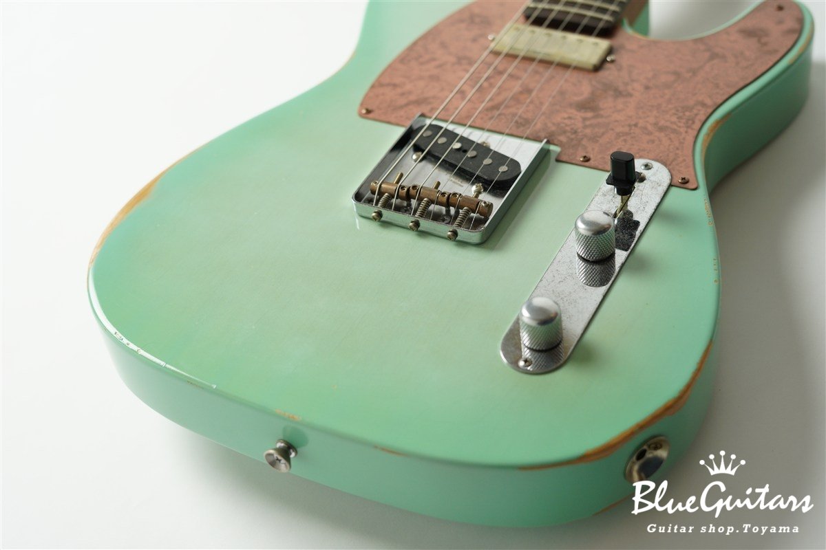 Model T. Patina #280 Medium Aged - Seafoam Green Burst with Copper Pink