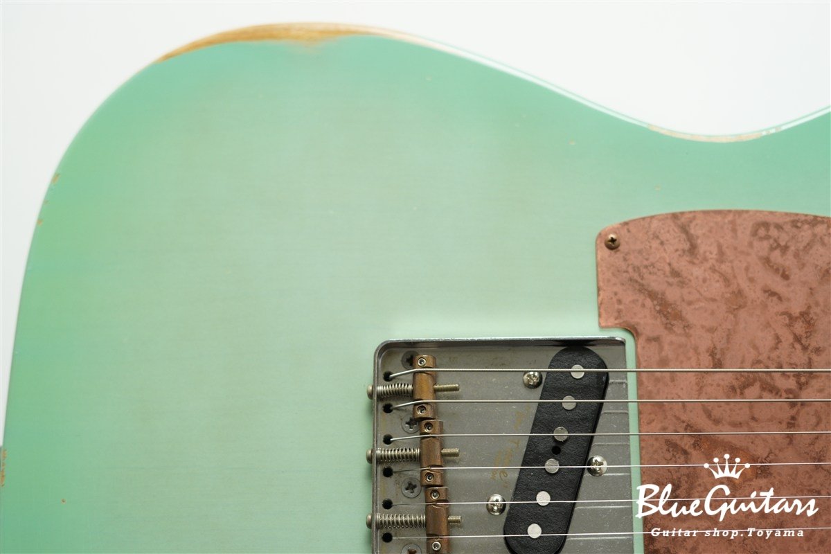 Model T. Patina #280 Medium Aged - Seafoam Green Burst with Copper Pink