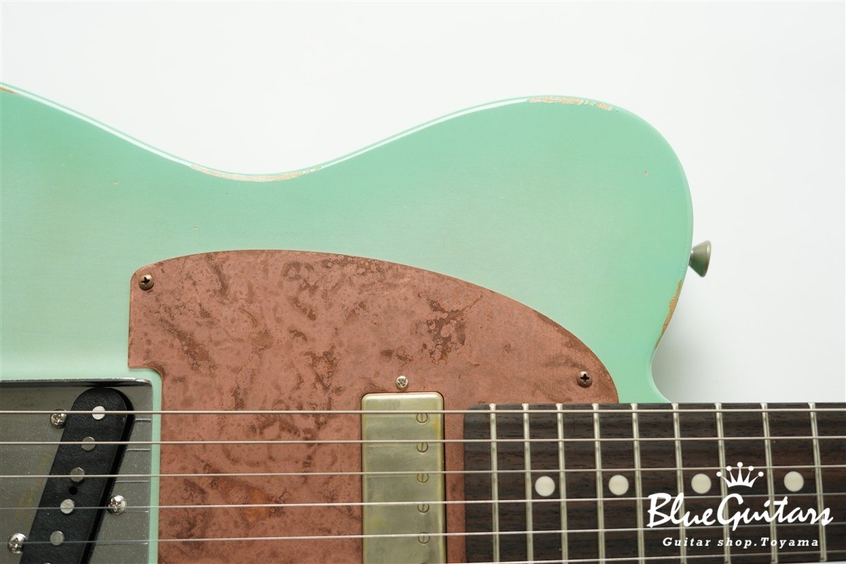 Model T. Patina #280 Medium Aged - Seafoam Green Burst with Copper Pink
