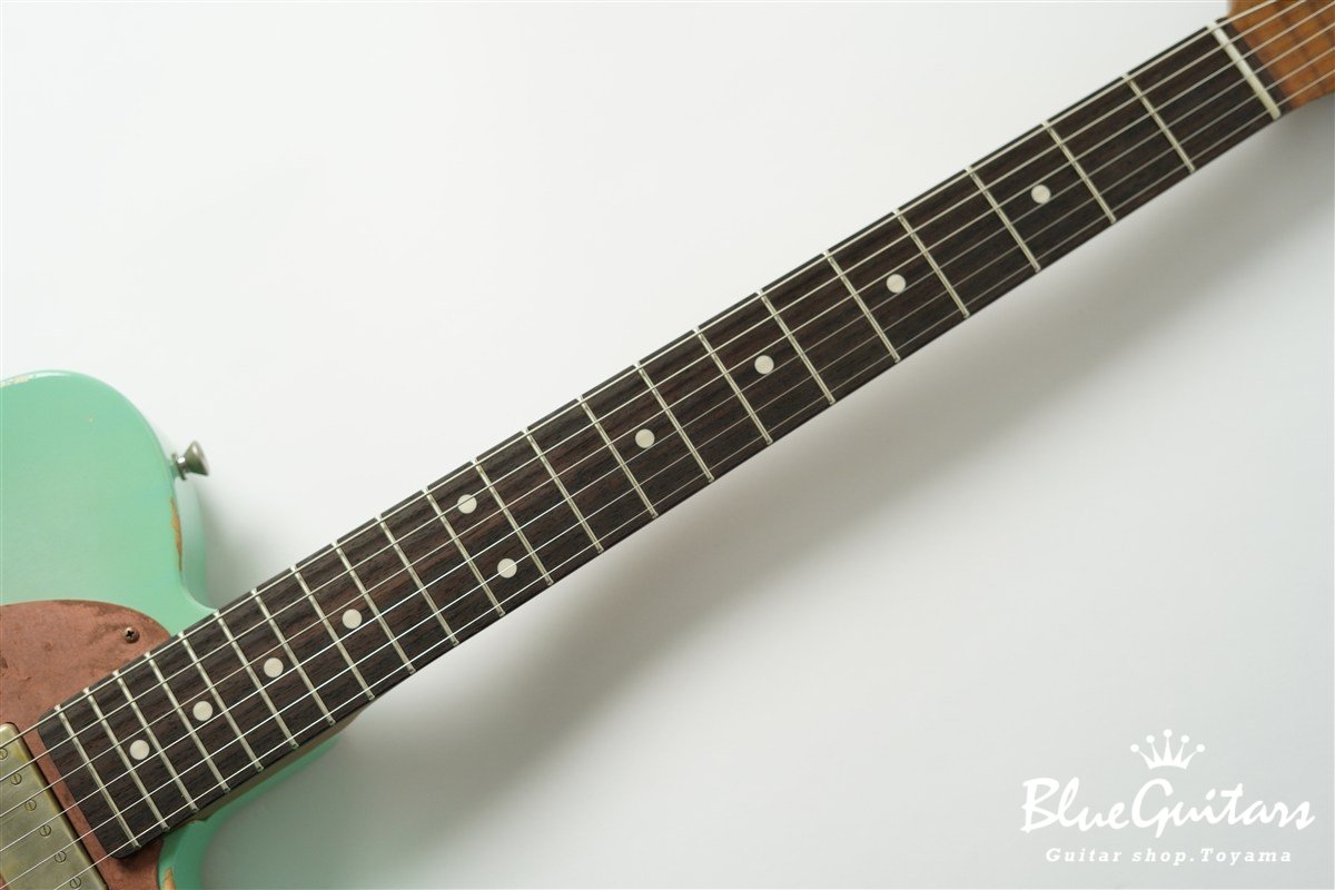 Model T. Patina #280 Medium Aged - Seafoam Green Burst with Copper Pink