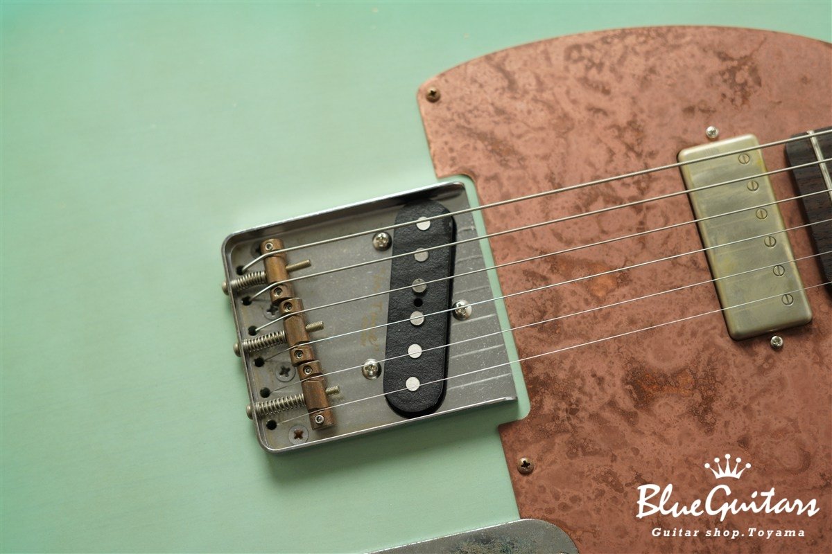 Model T. Patina #280 Medium Aged - Seafoam Green Burst with Copper Pink