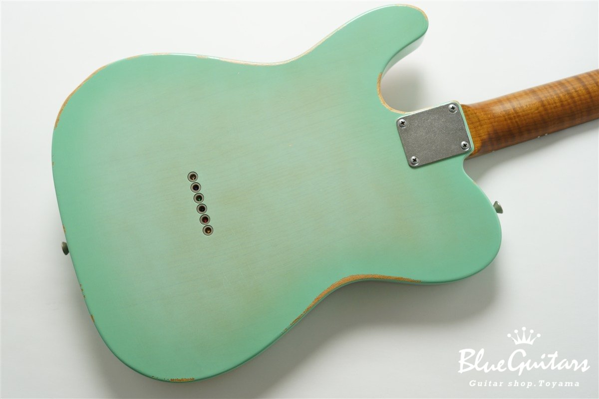 Model T. Patina #280 Medium Aged - Seafoam Green Burst with Copper Pink