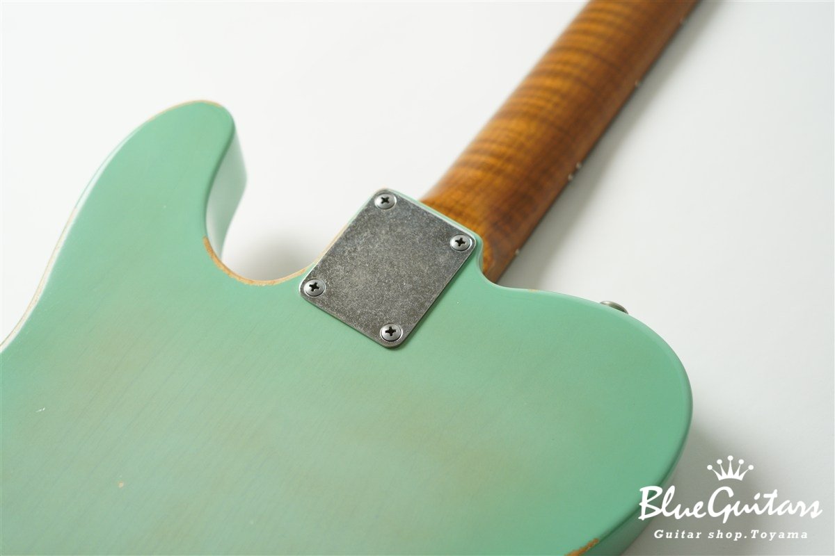 Model T. Patina #280 Medium Aged - Seafoam Green Burst with Copper Pink