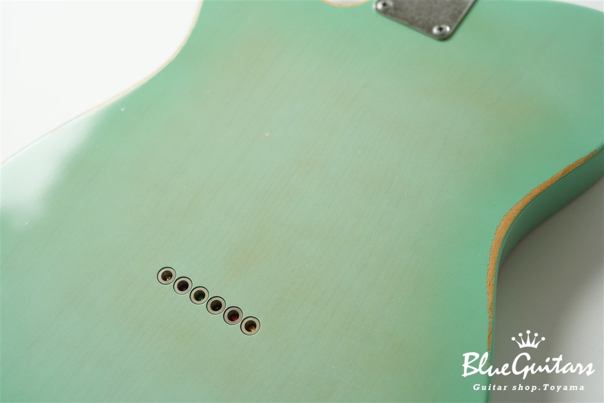 Model T. Patina #280 Medium Aged - Seafoam Green Burst with Copper Pink