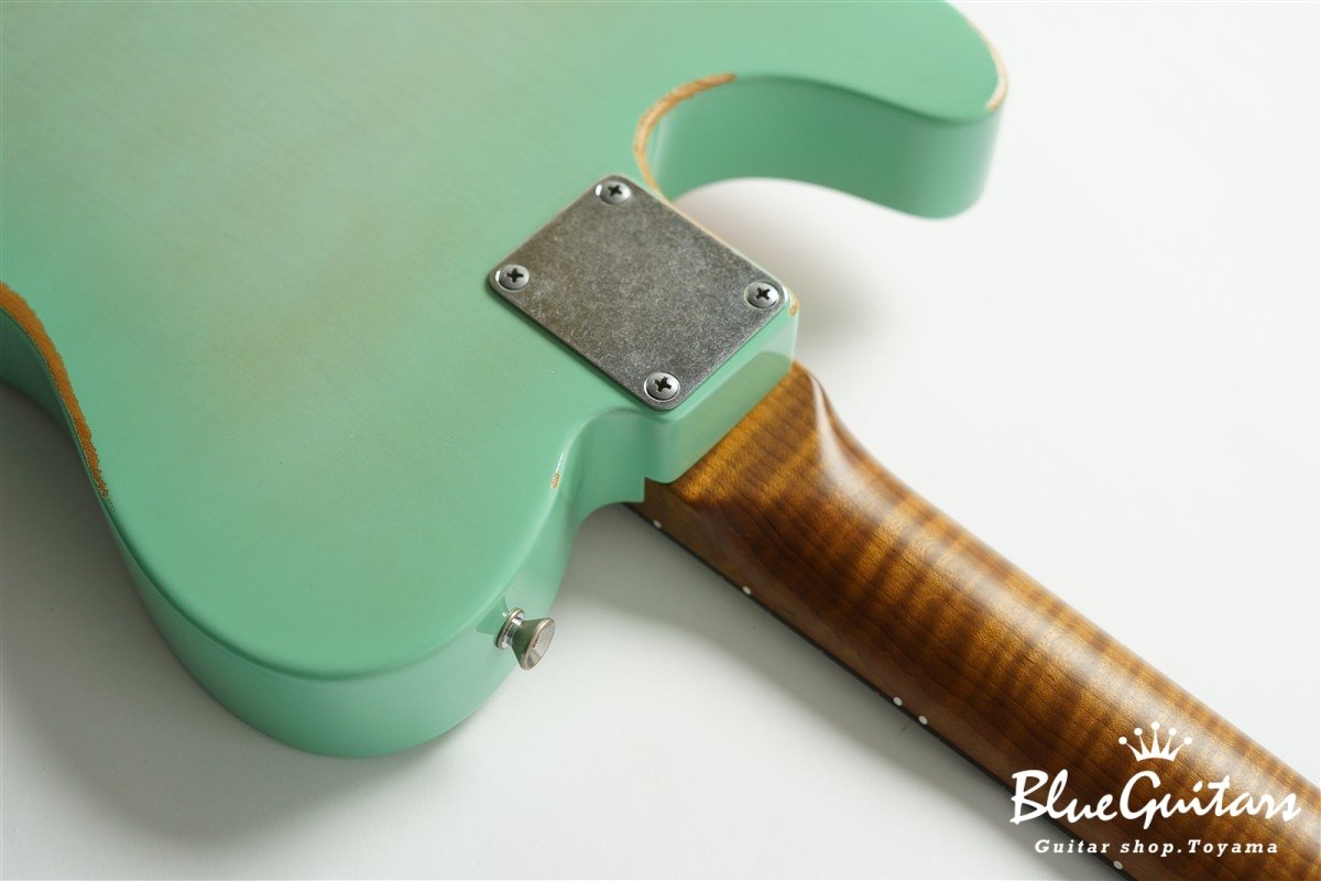 Model T. Patina #280 Medium Aged - Seafoam Green Burst with Copper Pink