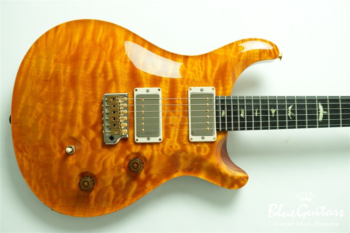 Wood Library Custom 24 1-piece Quilt Maple Top - Santana Yellow