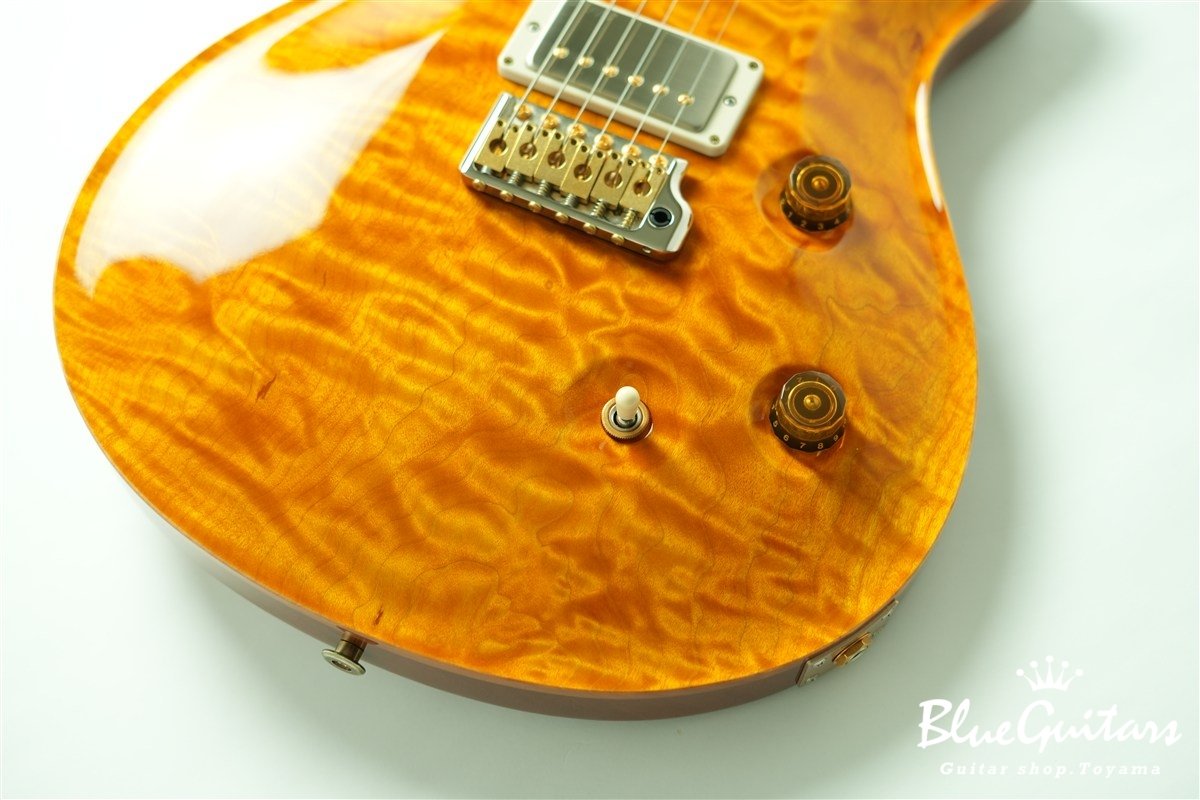 Wood Library Custom 24 1-piece Quilt Maple Top - Santana Yellow