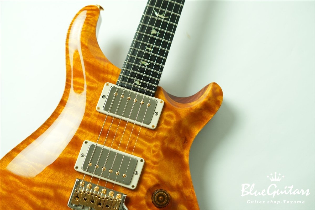 Wood Library Custom 24 1-piece Quilt Maple Top - Santana Yellow