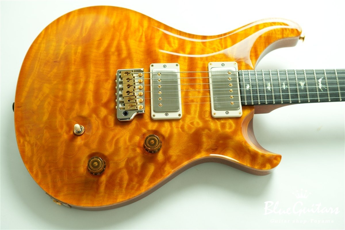 Wood Library Custom 24 1-piece Quilt Maple Top - Santana Yellow