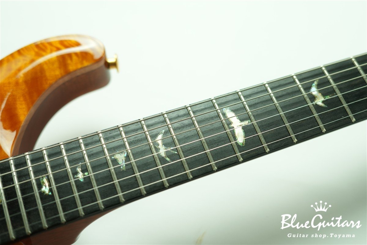 Wood Library Custom 24 1-piece Quilt Maple Top - Santana Yellow