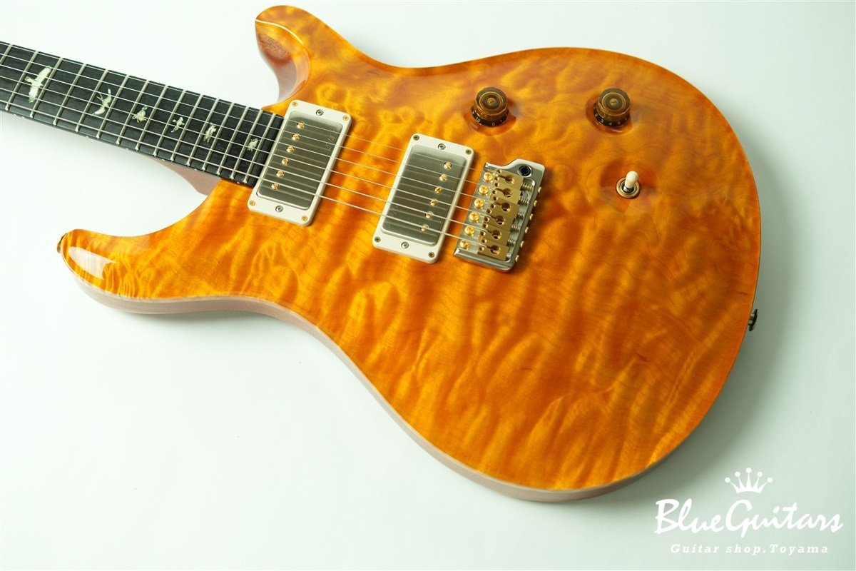 Wood Library Custom 24 1-piece Quilt Maple Top - Santana Yellow