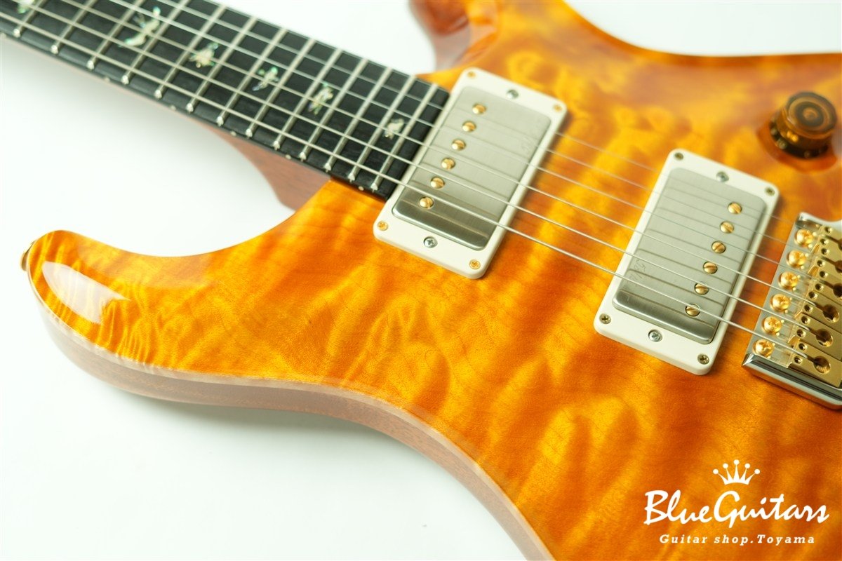 Wood Library Custom 24 1-piece Quilt Maple Top - Santana Yellow