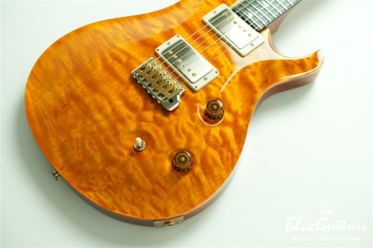 Wood Library Custom 24 1-piece Quilt Maple Top - Santana Yellow