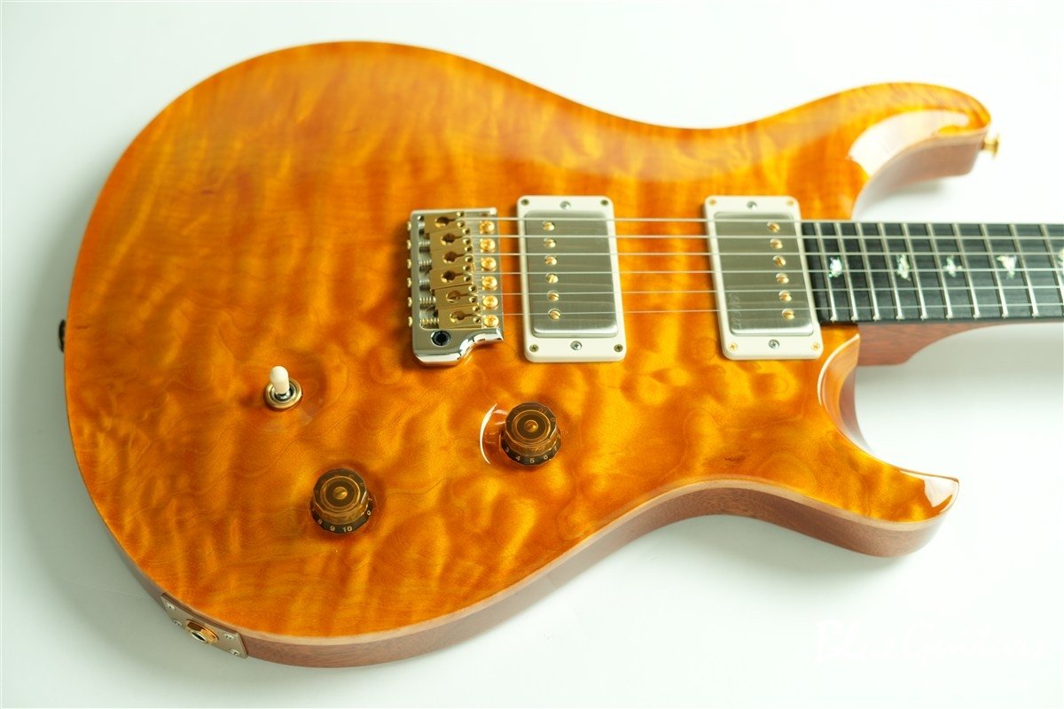 Wood Library Custom 24 1-piece Quilt Maple Top - Santana Yellow