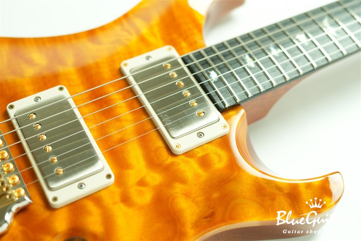 Wood Library Custom 24 1-piece Quilt Maple Top - Santana Yellow