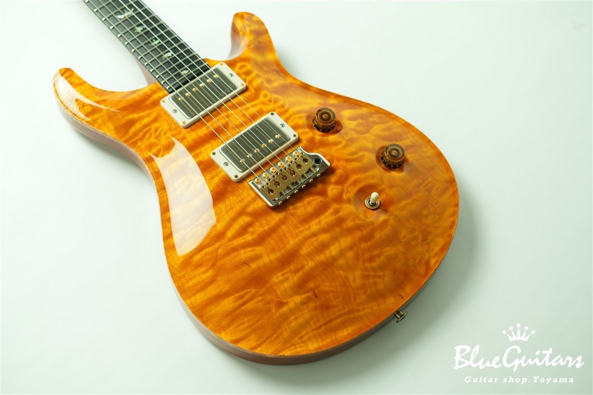 Wood Library Custom 24 1-piece Quilt Maple Top - Santana Yellow