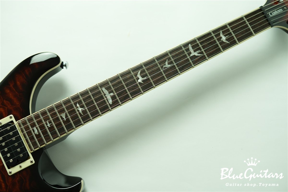 SE Custom 22 Semi-Hollow Quilt Maple Top - Black Gold Sunburst