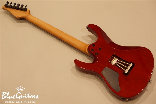 Modern Quilt Maple Top - Faded Trans Wine Red Burst