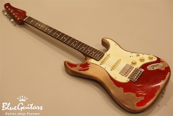 Xotic XSC-2 Candy Apple Red #374/Super Heavy Aged/5A Grade Flame