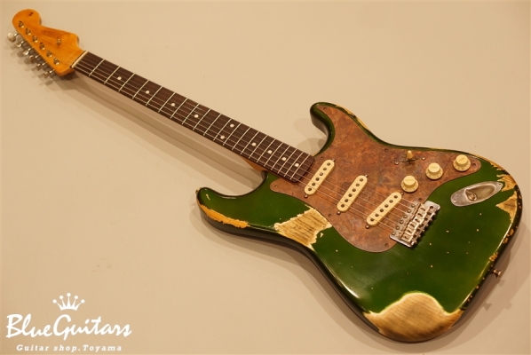 Model S. #007 Heavy Aged - Candy Apple Green with Copper Red