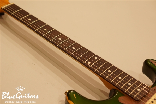 Model S. #007 Heavy Aged - Candy Apple Green with Copper Red