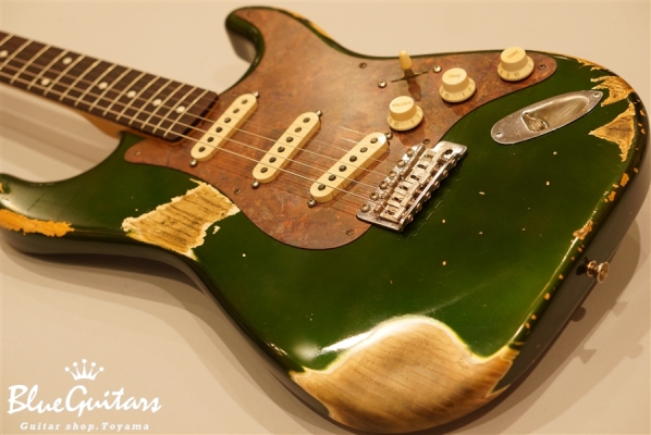 Model S. #007 Heavy Aged - Candy Apple Green with Copper Red