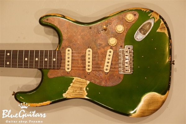 Model S. #007 Heavy Aged - Candy Apple Green with Copper Red