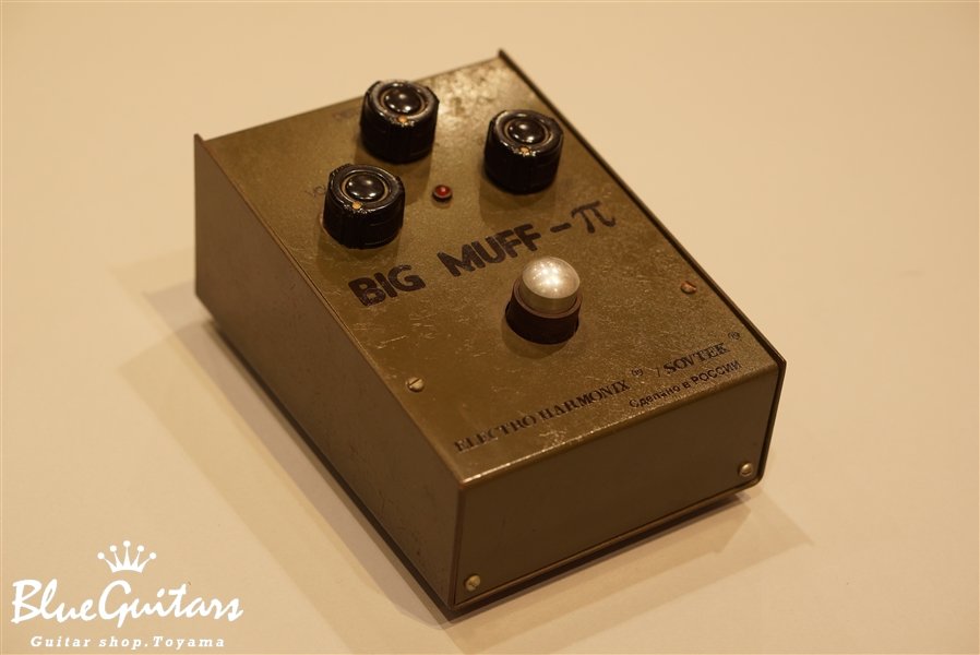 Electro-Harmonix BIG MUFF-π Army Green Bubble Font | Blue Guitars