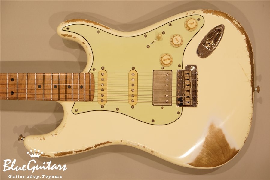 Xotic XSC-2 Vintage White Heavy Aged/Alder/RM-RM #185 | Blue