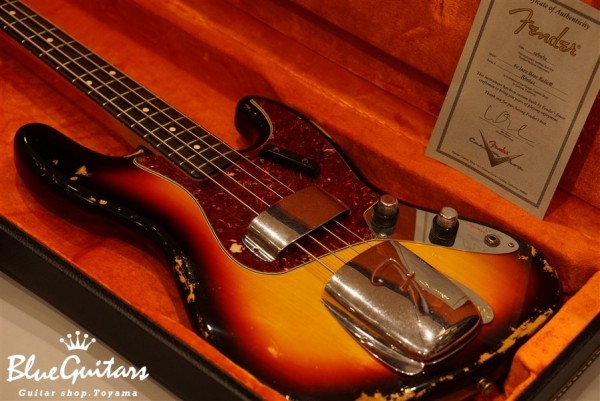 Team Built 1960 Jazz Bass Relic - 3 Color Sunburst