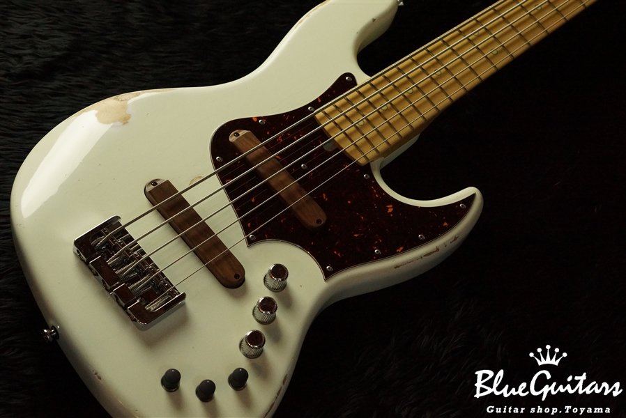 Xotic XJ-1T 5-String Light Weight #1776 - Olympic White(Lacquer