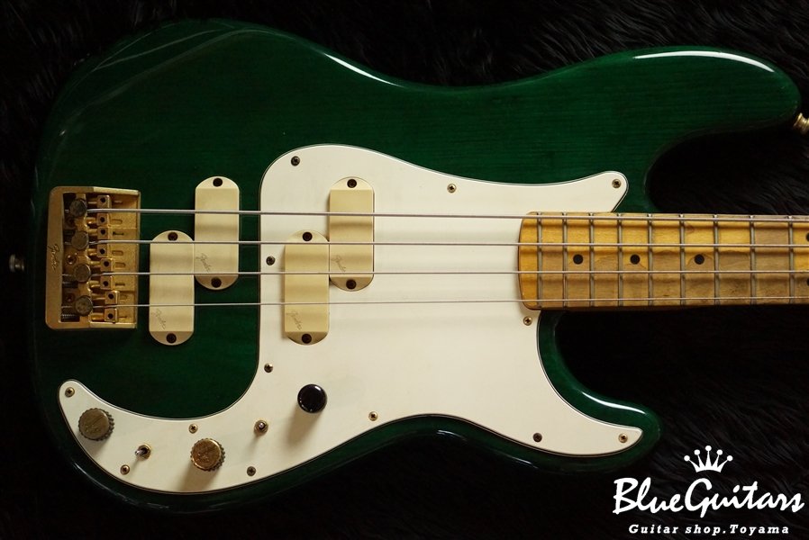 Fender Precision Bass Elite II - Transparent Green | Blue Guitars