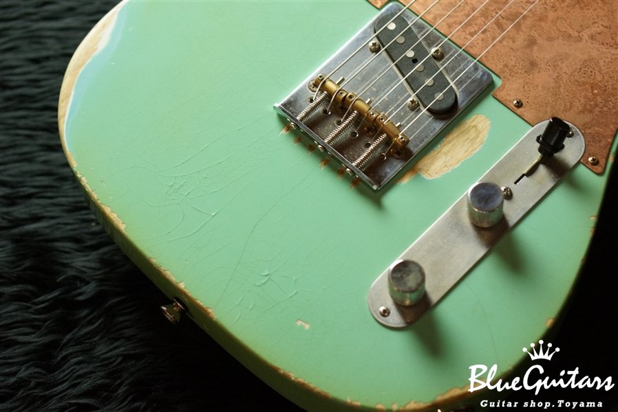 Model T. #009 Heavy Aged - Seafoam Green with Copper Pink [Signature Specs]