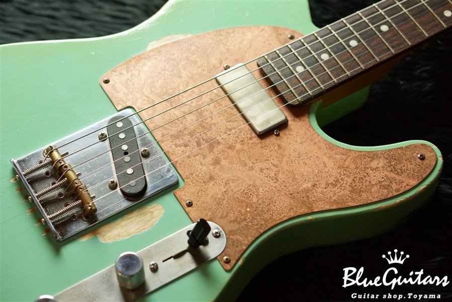 Model T. #009 Heavy Aged - Seafoam Green with Copper Pink [Signature Specs]