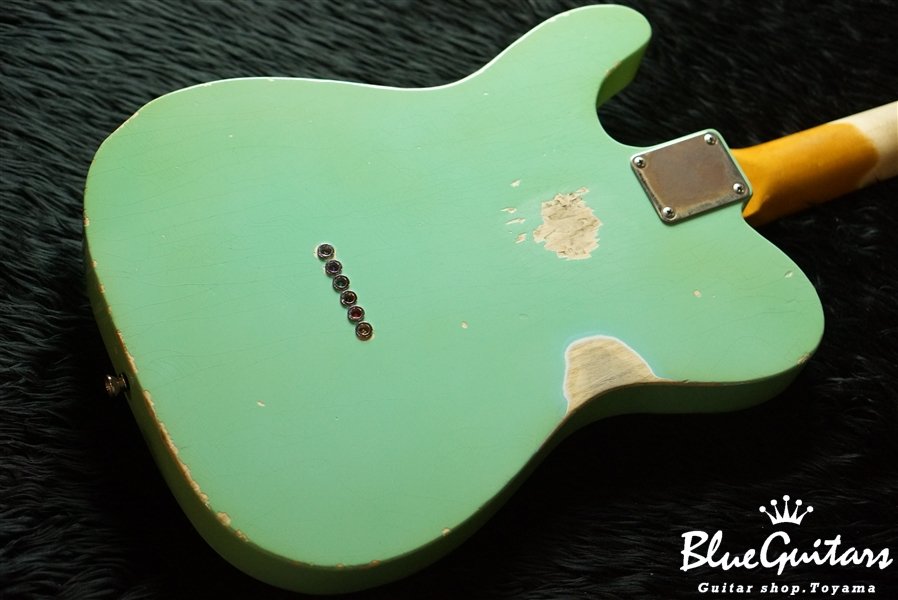 Model T. #009 Heavy Aged - Seafoam Green with Copper Pink [Signature Specs]
