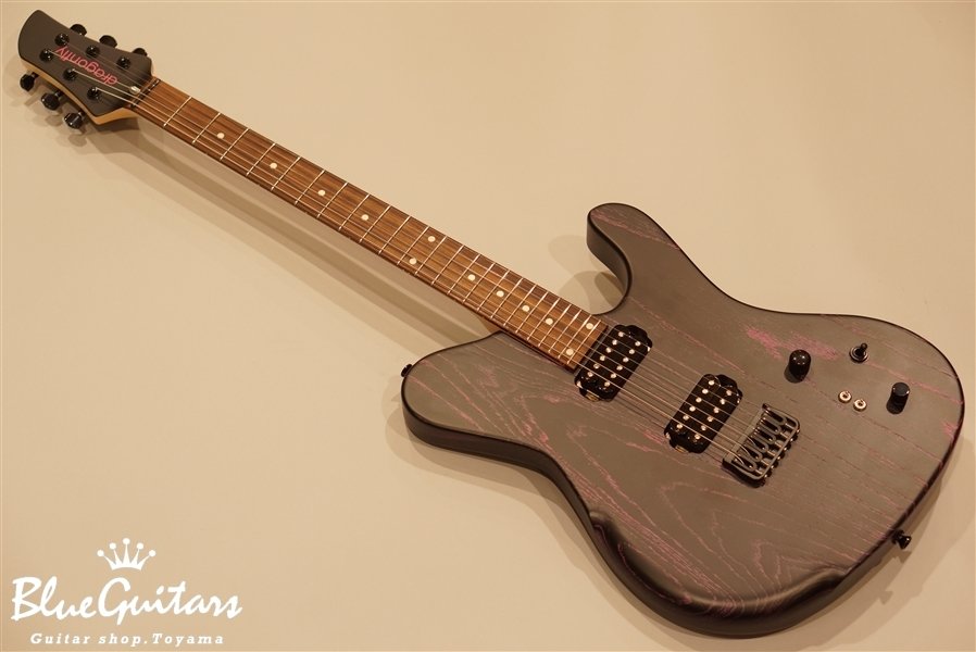 dragonfly BORDER 666 Hipshot Fixed - Hex Pink on Black Background