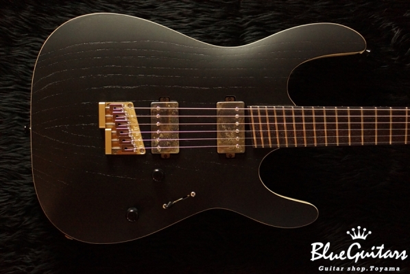 S-624MS Ash/R - Black(Open Pore)