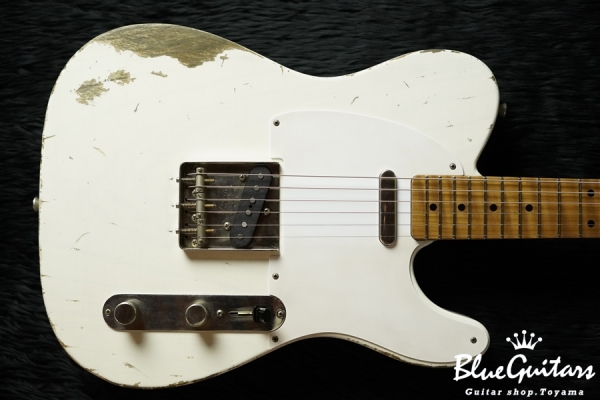 XTC-1 - White Blonde #975/Heavy Aged/Ash/Roasted 4A Grade Flame Maple Neck